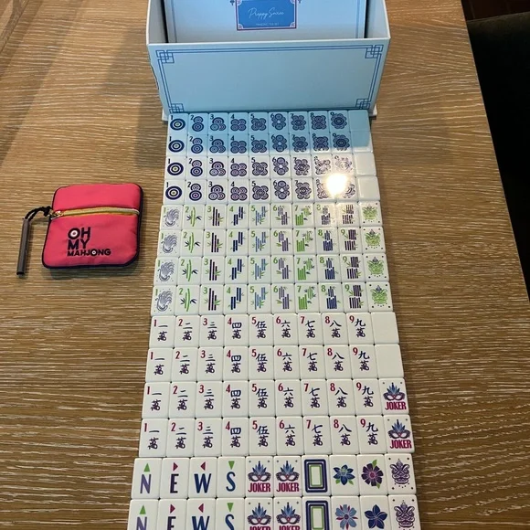 Oh My Mahjong Preppy Soirée Tiles New in Box - Picture 5 of 7